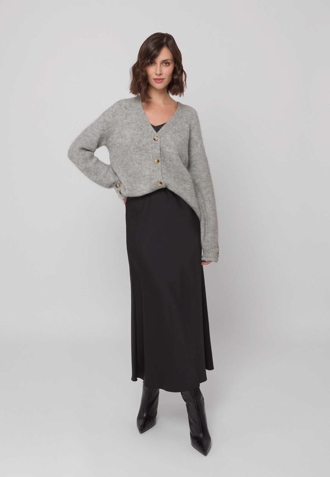 Długa czarna spódnica