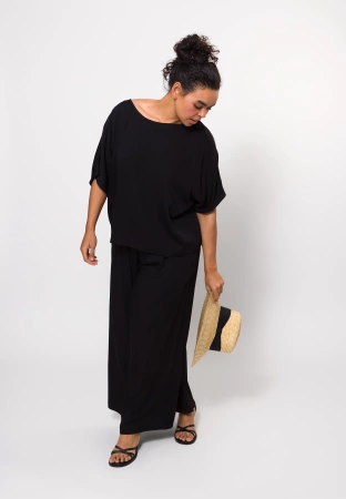 Czarna wiskozowa bluzka