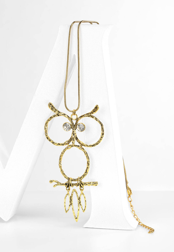 Naszyjnik z zawieszką w kształcie sowy