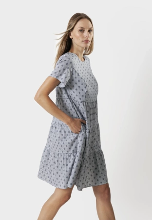 Sukienka w marynarski wzór