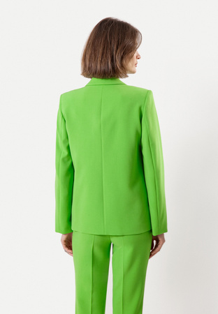 Limonkowy żakiet z wiskozy