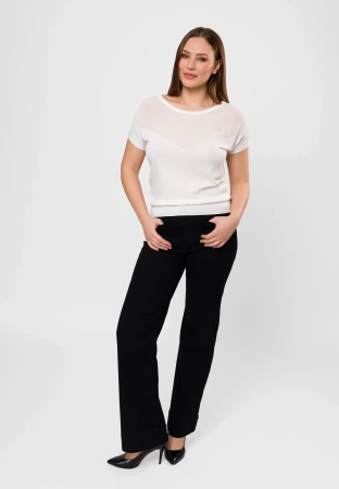 Dzianinowa bluzka z kimonowym rękawkiem