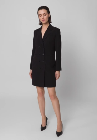 Czarna żakietowa sukienka