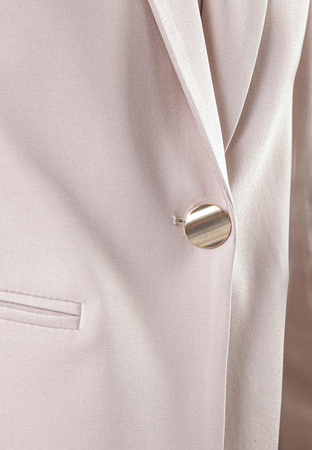 Beżowy żakiet z wiskozy