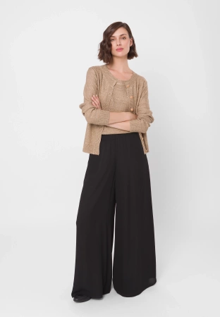 Spodnie palazzo z szeroką nogawką