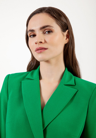 Krótki zielony żakiet