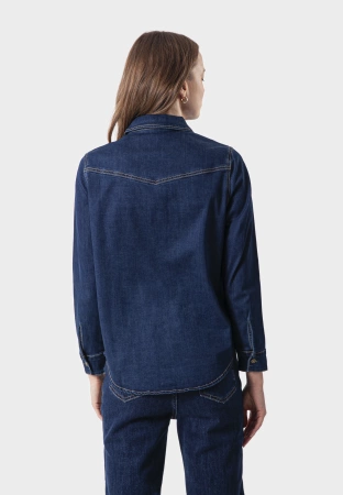 Jeansowa koszula zapinana na guziki