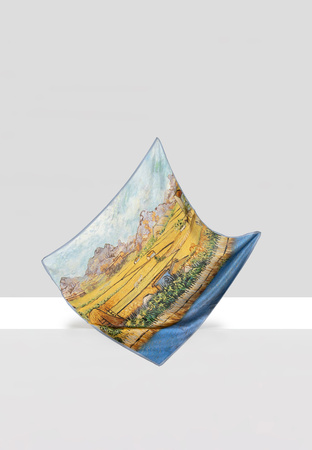 Jedwabna apaszka z pejzażem