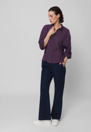 Oversizowa bluzka z rękawem ¾