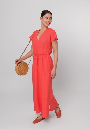 Okrągła rattanowa torebka