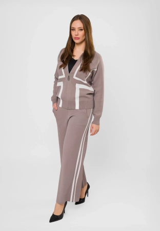 Dzianinowa bluza w geometryczny wzór