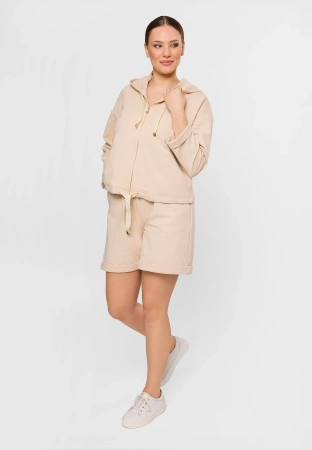 Bawełniana bluza w beżowym kolorze