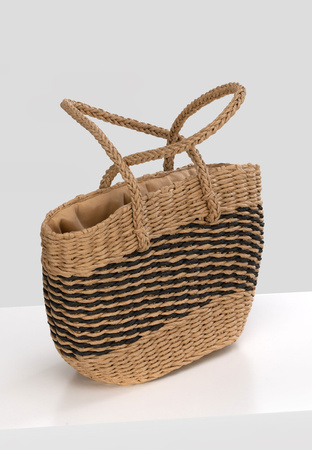 Brązowa pleciona torba