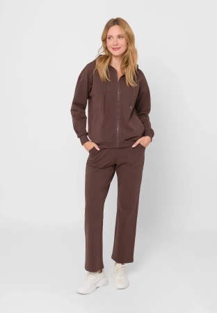 Brązowe dresowe spodnie