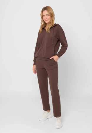 Brązowe dresowe spodnie