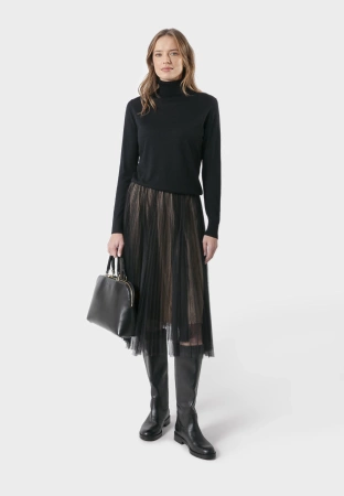 Marszczona spódnica z tiulu w gumkę