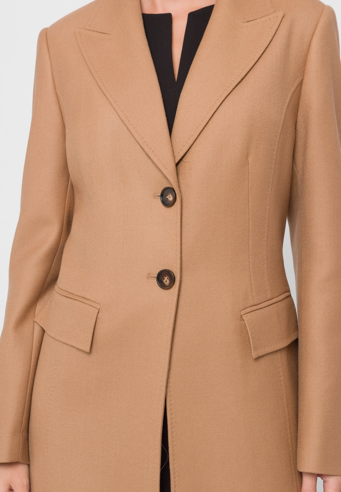 Wełniany płaszcz dyplomatka