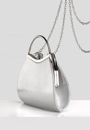 Elegancka torebka w srebrnym kolorze
