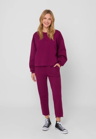 Bluza dresowa w kolorze bordowym