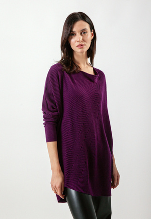 Fioletowa tunika oversize