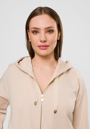 Bawełniana bluza w beżowym kolorze