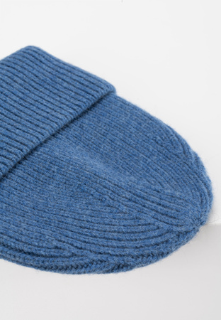 Niebieska wełniana czapka