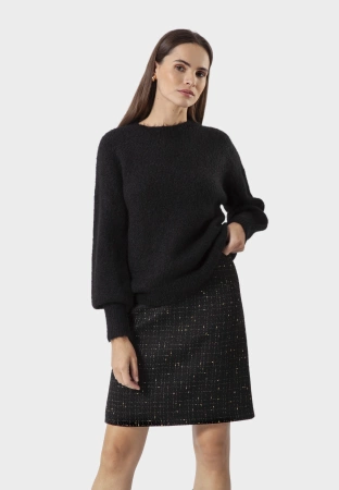 Prosta spódnica ze złotą nitką