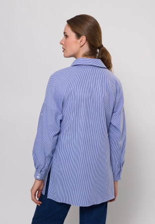 Koszula w paski z kimonowymi rękawami