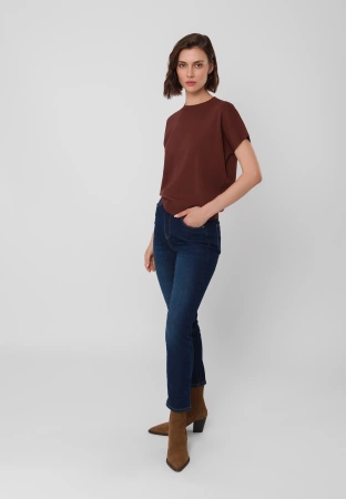 Jeansy slim fit w kolorze granatowym