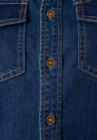 Jeansowa koszula zapinana na guziki