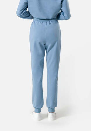 Niebieskie dresowe spodnie z aplikacją