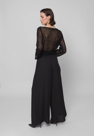 Spodnie palazzo z szeroką nogawką