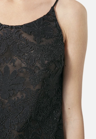 Top na ramiączka z koronki