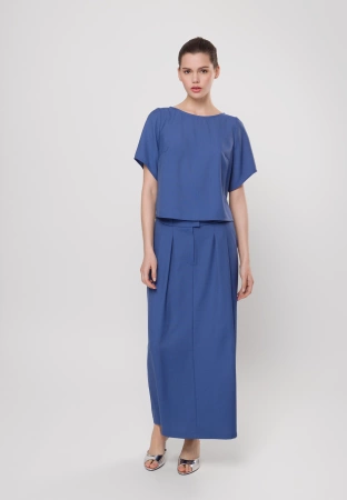 Bluzka z krótkim rękawem z wiskozą