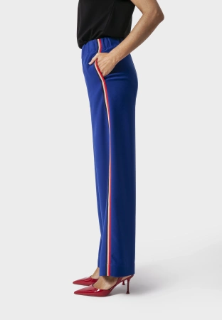 Niebieskie spodnie z lampasem