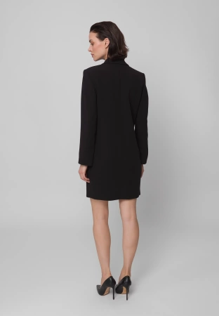 Czarna żakietowa sukienka