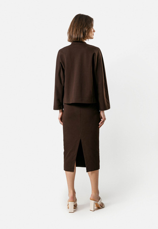 Brązowa kurtka z bawełny