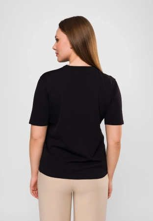 Czarna bluzka z wiskozą