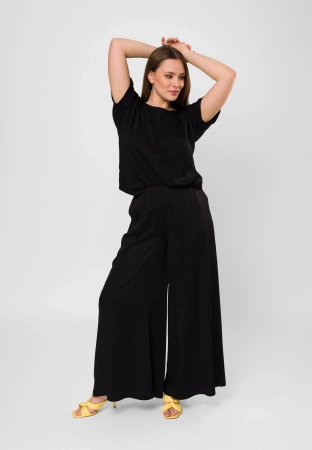 Czarna wiskozowa bluzka