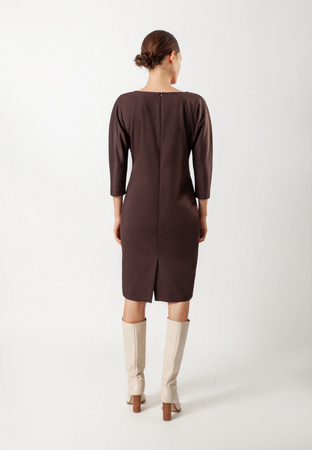 Sukienka w czekoladowym kolorze