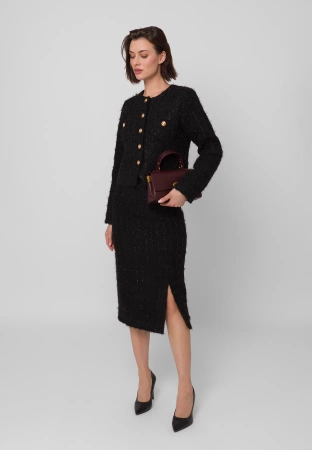 Czarna ołówkowa spódnica