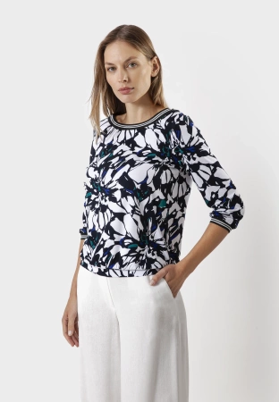 Wiskozowa bluzka w kwiaty
