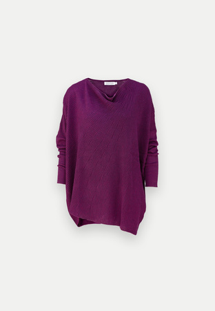Fioletowa tunika oversize