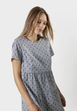 Sukienka w marynarski wzór