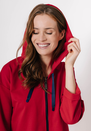 Bawełniana bluza w czerwonym kolorze