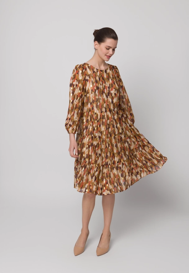 Sukienka w złote liście