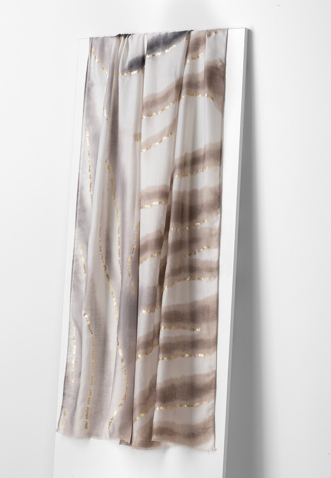 Beżowy wiskozowy szal