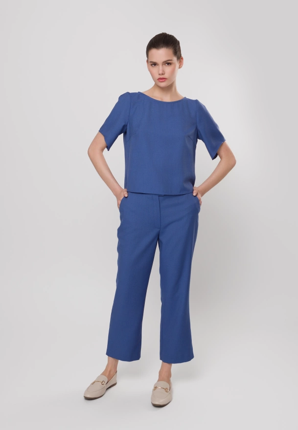 Bluzka z krótkim rękawem z wiskozą