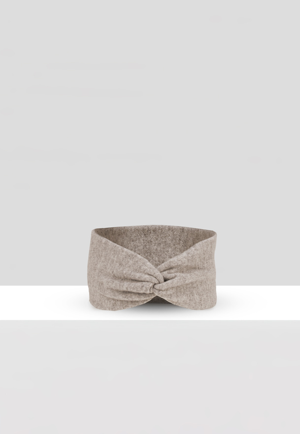 Beżowa kaszmirowa opaska 