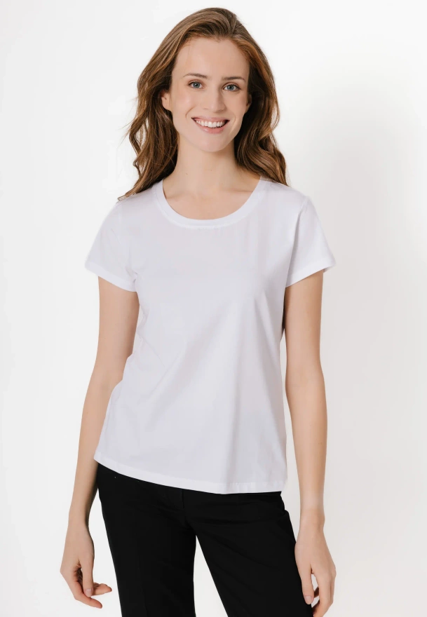 Biały bawełniany t-shirt